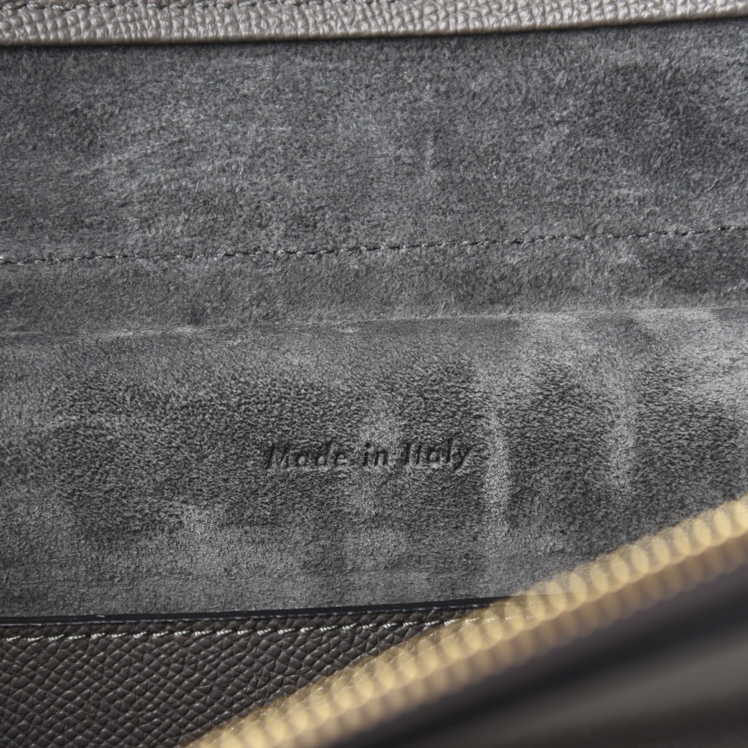 Celine Grained Calfskin Micro Belt Bag Grey 8 of 9