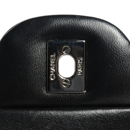 Chanel Lambskin Quilted Jumbo Double Flap Black 7 of 9