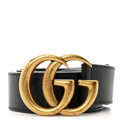 Gucci Calfskin Double G 40mm Belt 85 34 Black 1 of 5