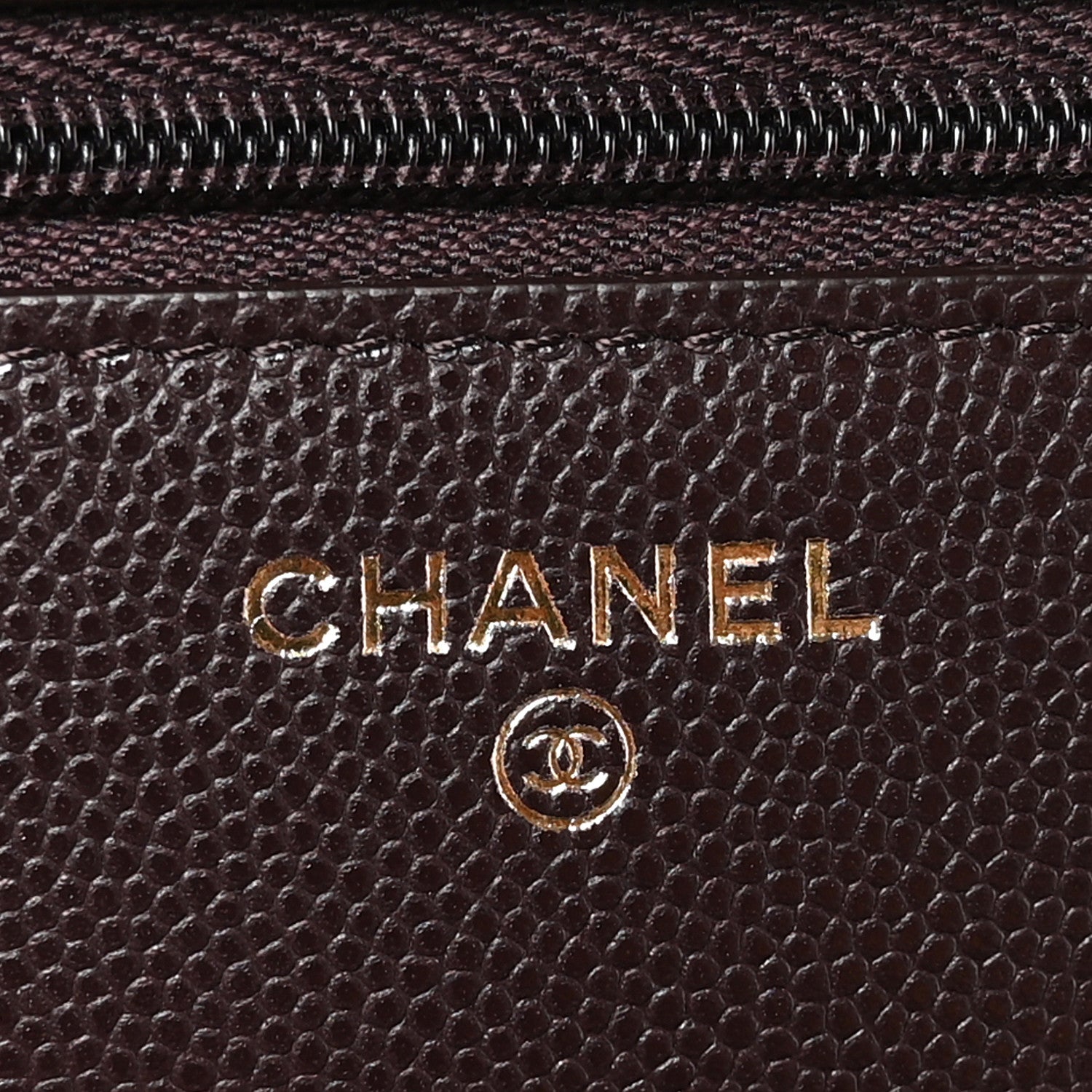 Chanel Caviar Quilted Wallet on Chain WOC Dark Brown 6 of 12