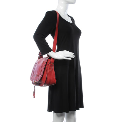 Chloe Calfskin Medium Marcie Top Handle Bag Red 3 of 8