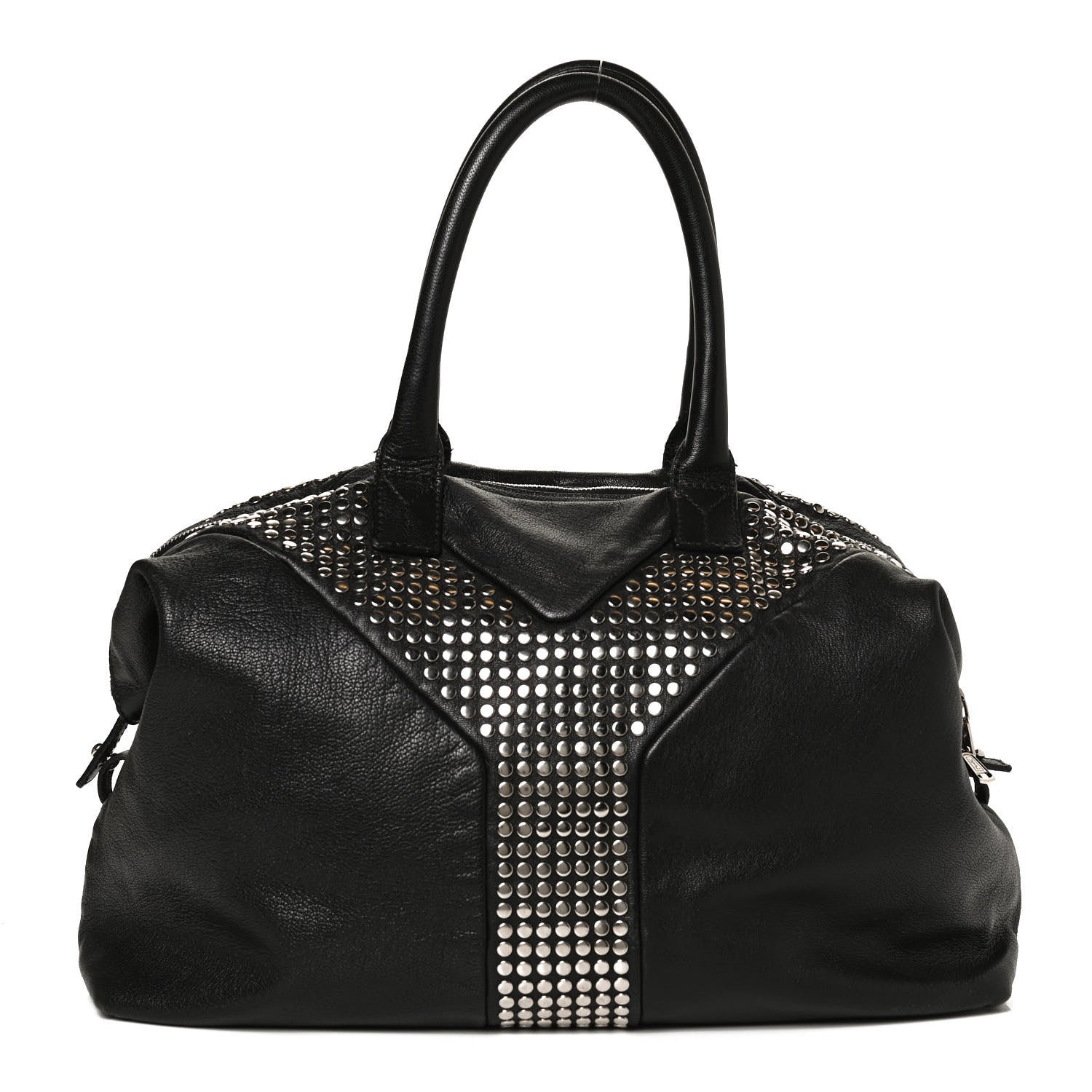 Saint Laurent Calfskin Studded Easy Sac Black 1 of 15