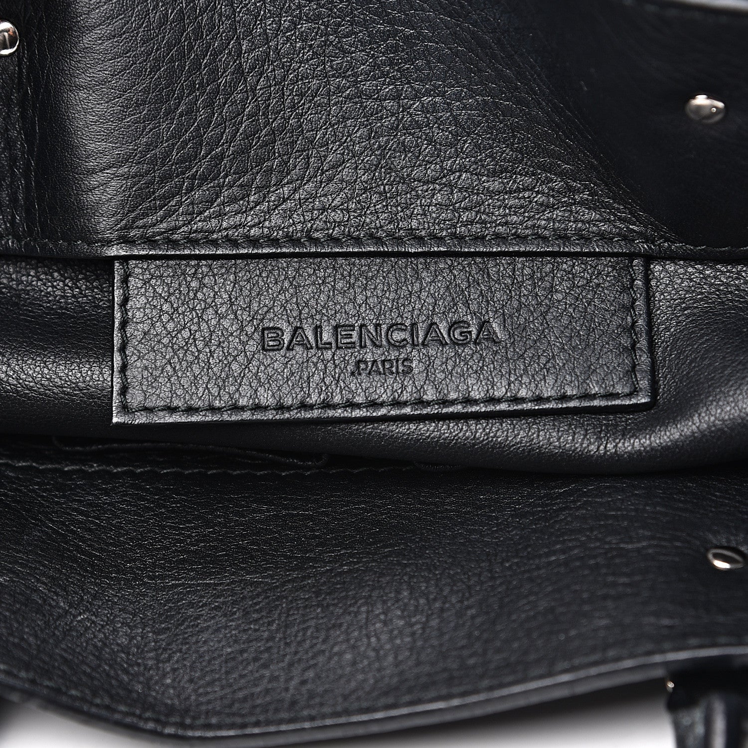 Balenciaga Veau Papier A5 Zip Around Tote Black 5 of 10