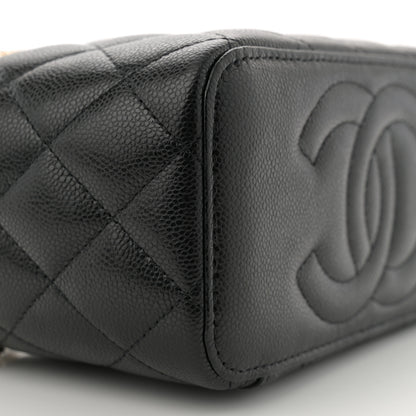 Chanel Caviar Quilted Small Vanity Case With Chain Black 9 of 10