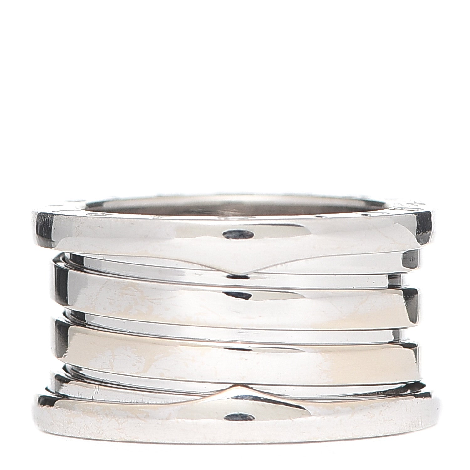 Bulgari 18K White Gold B.Zero1 Four-Band Ring 50 5.5 3 of 6