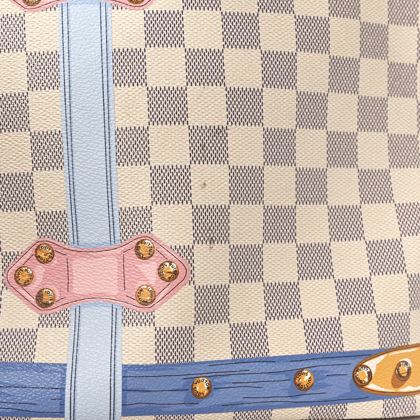 LOUIS VUITTON Damier Azur Summer Trunks Neo Neverfull MM
