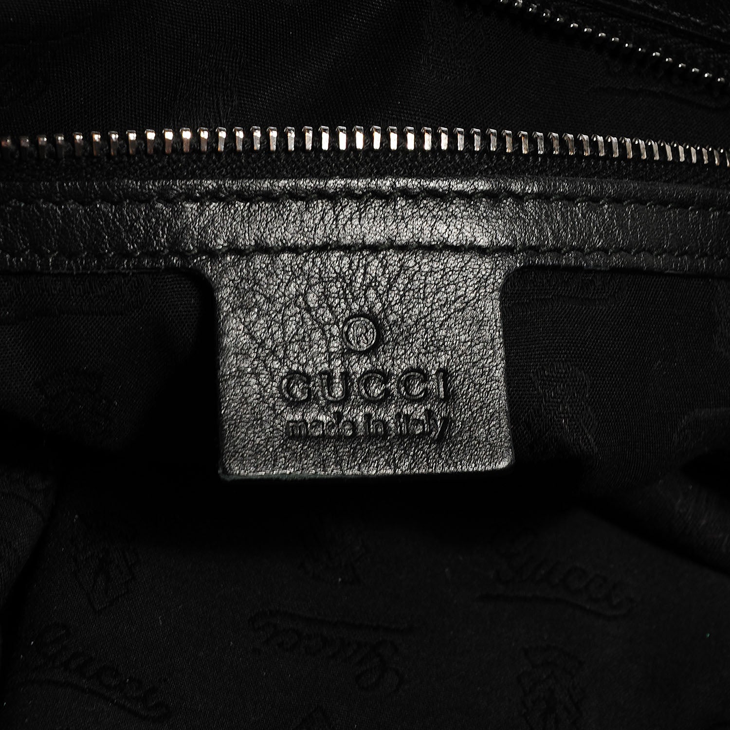 Gucci Metallic Leather Medium Galaxy Shoulder Bag Black 7 of 8
