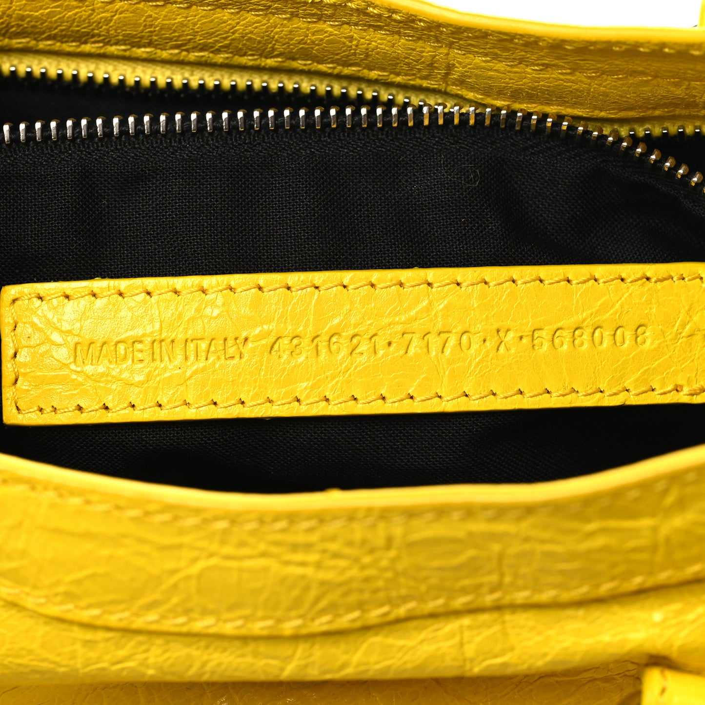 Agneau Classic Silver Hardware City S Jaune Soleil