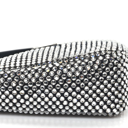 Prada Satin Crystal Triangle Pouch Cristal 8 of 9