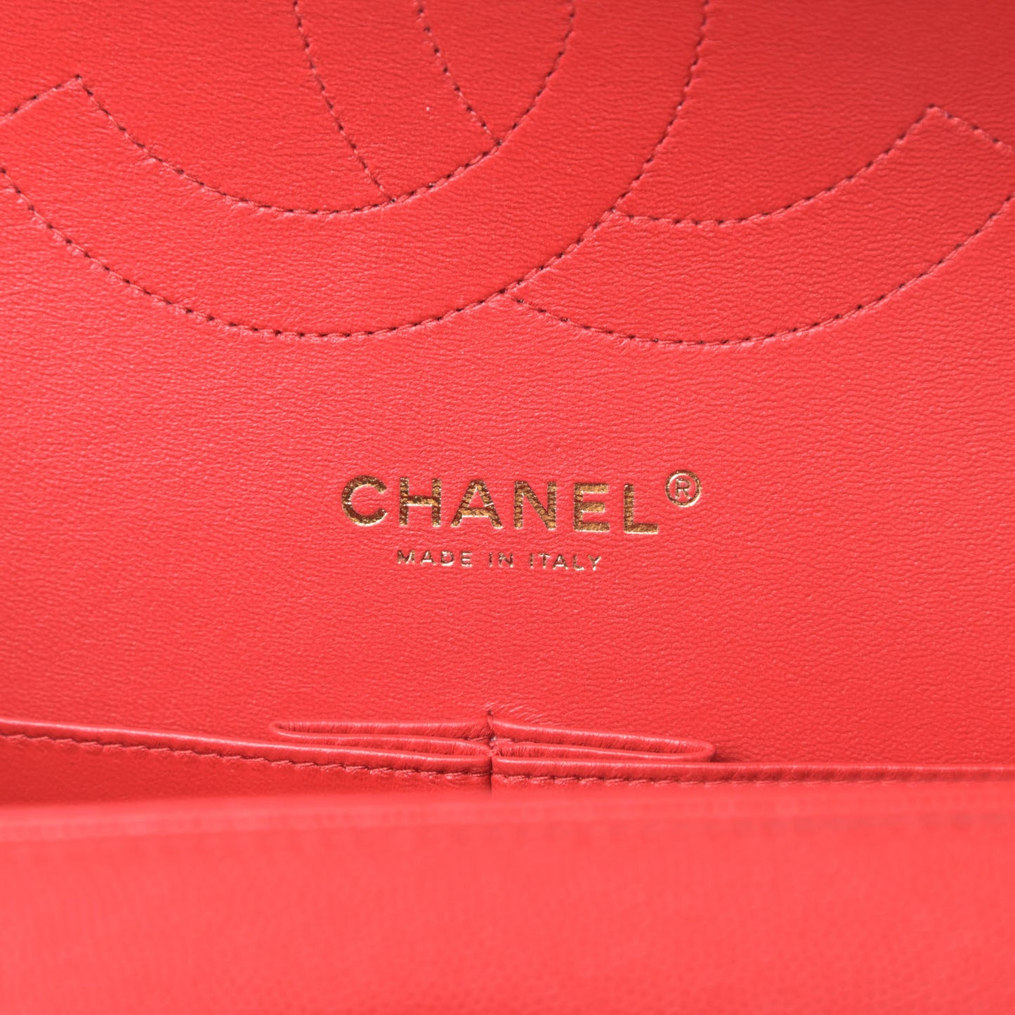 Caviar Quilted Jumbo Double Flap Red