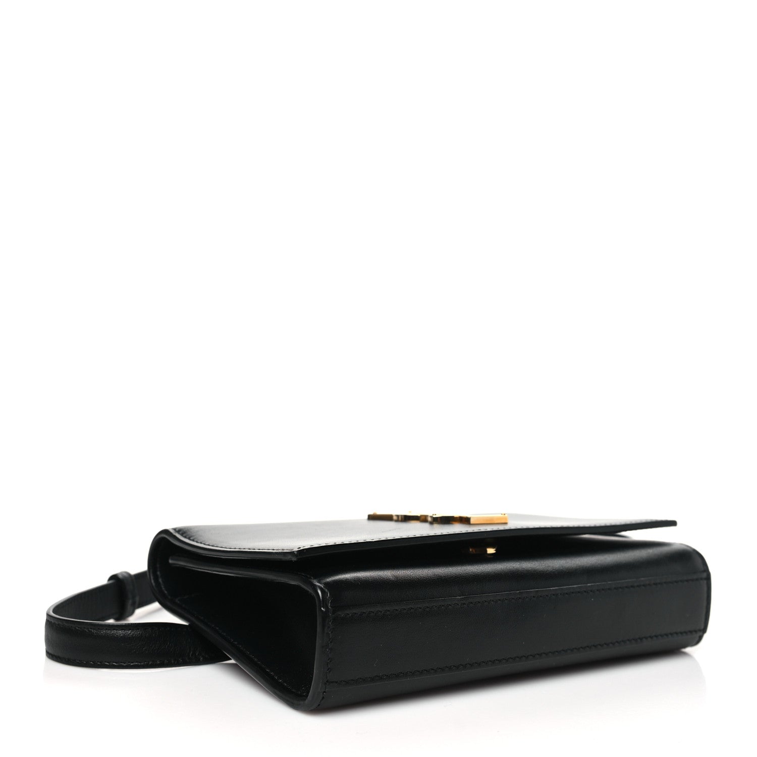 Saint Laurent Smooth Calfskin Monogram Kate Belt Bag Black 4 of 10