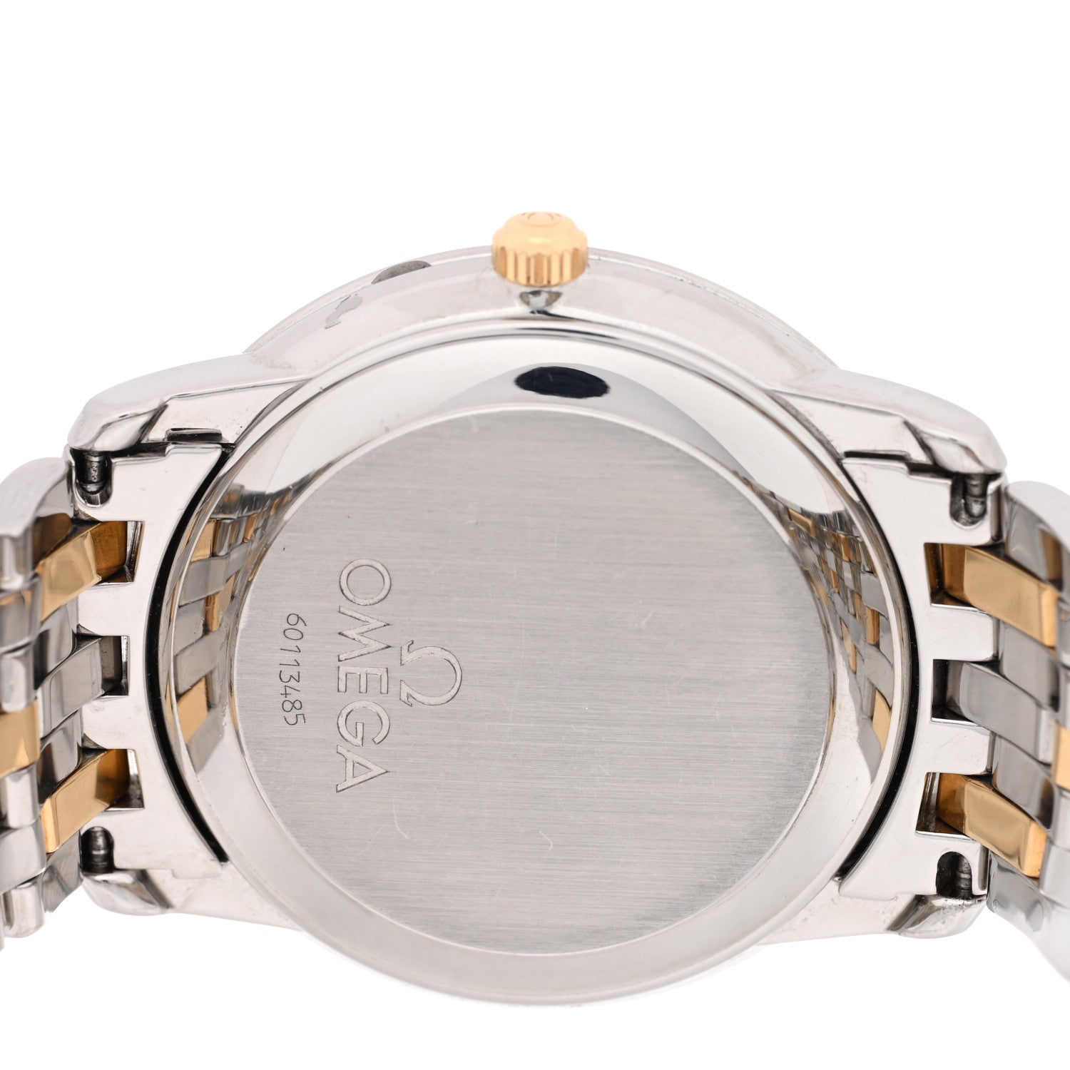 Omega Stainless Steel 18k Yellow Gold 35mm De Ville Chronometer Automatic Watch Silver 168.1050 4 of 4