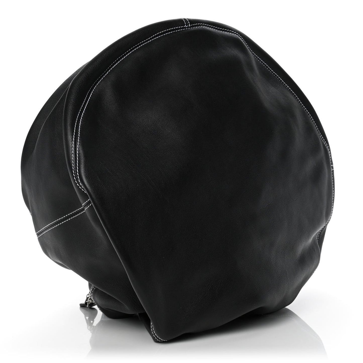 Calfskin Round Air Hobo Large Black