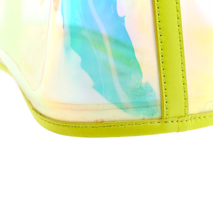 MCM Iridescent PVC Shopper Tote Neon Hologram 12 of 14