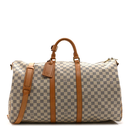 Louis Vuitton Damier Azur Keepall Bandouliere 55 1 of 9