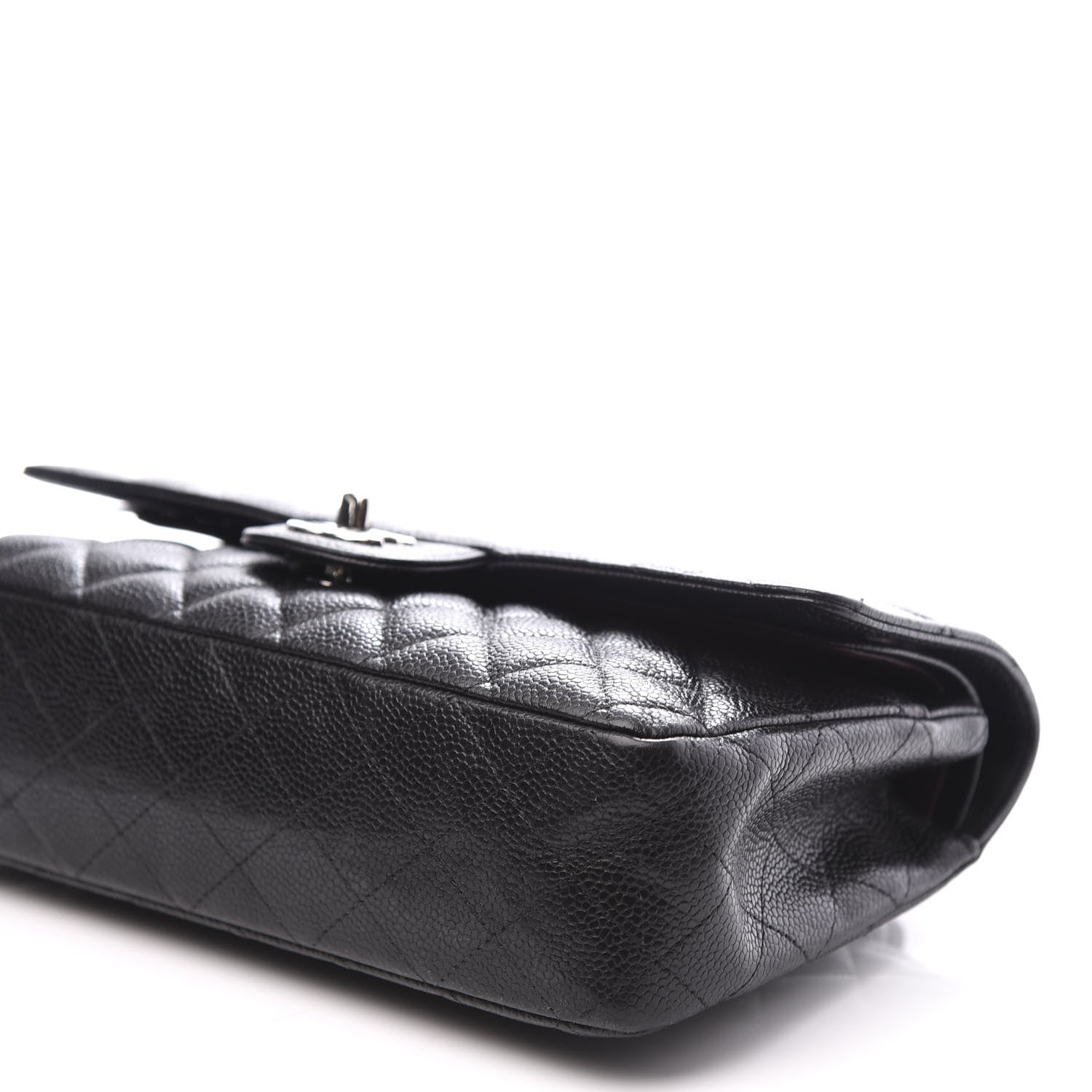 Chanel Caviar Quilted Medium Double Flap Black 9 of 10