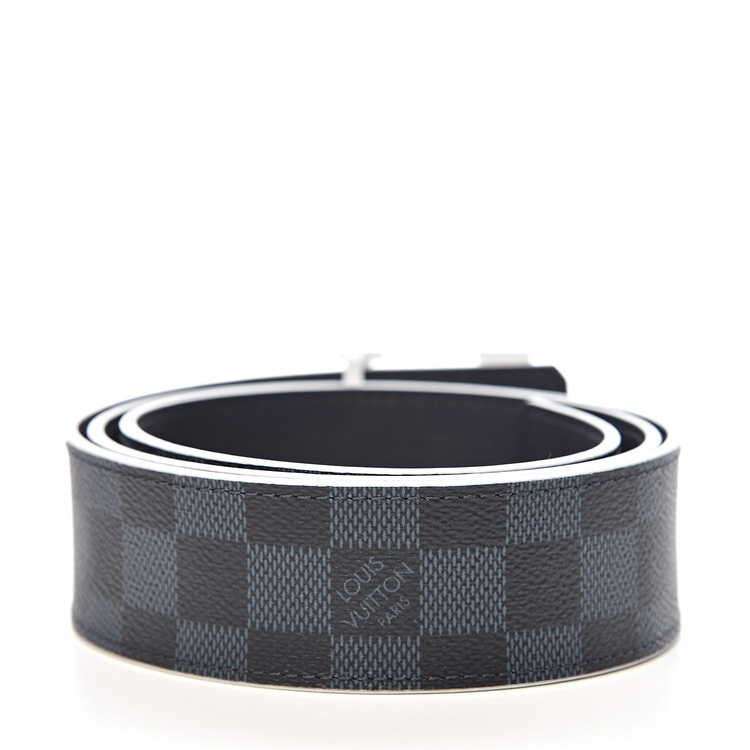 Louis Vuitton Damier Cobalt 40mm LV Initiales Belt 95 38 3 of 6