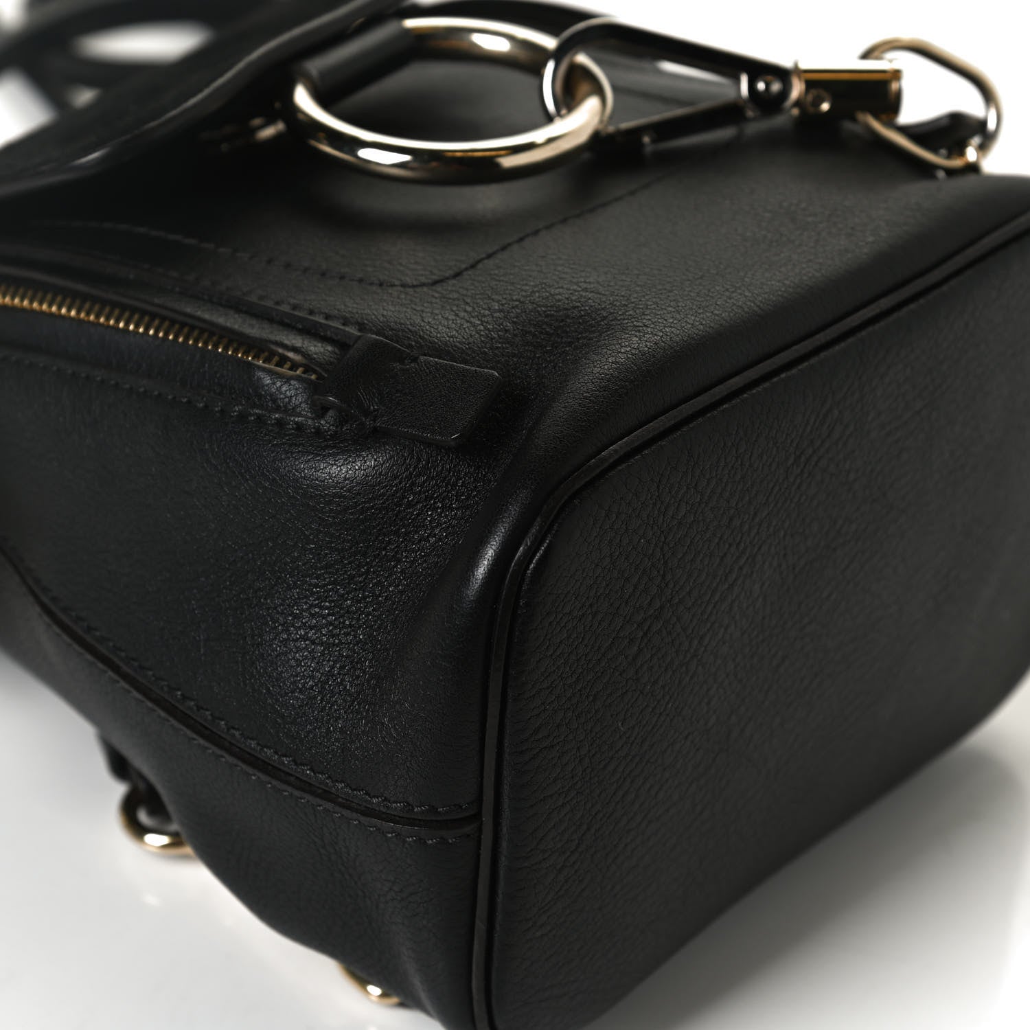 Chloe Suede Calfskin Mini Faye Backpack Black 10 of 11