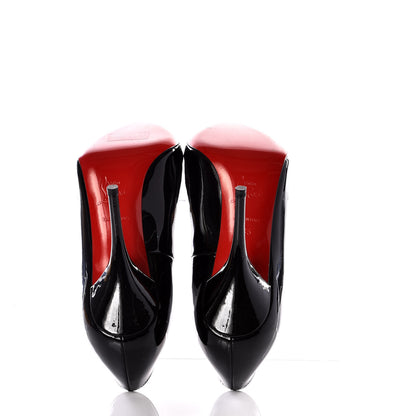 Christian Louboutin Patent Veau Velours Queue De Pie 100 Pumps 35 Black 12 of 21