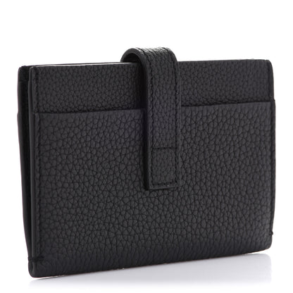 Saint Laurent Grained Calfskin Sac De Jour Card Case Black 3 of 9
