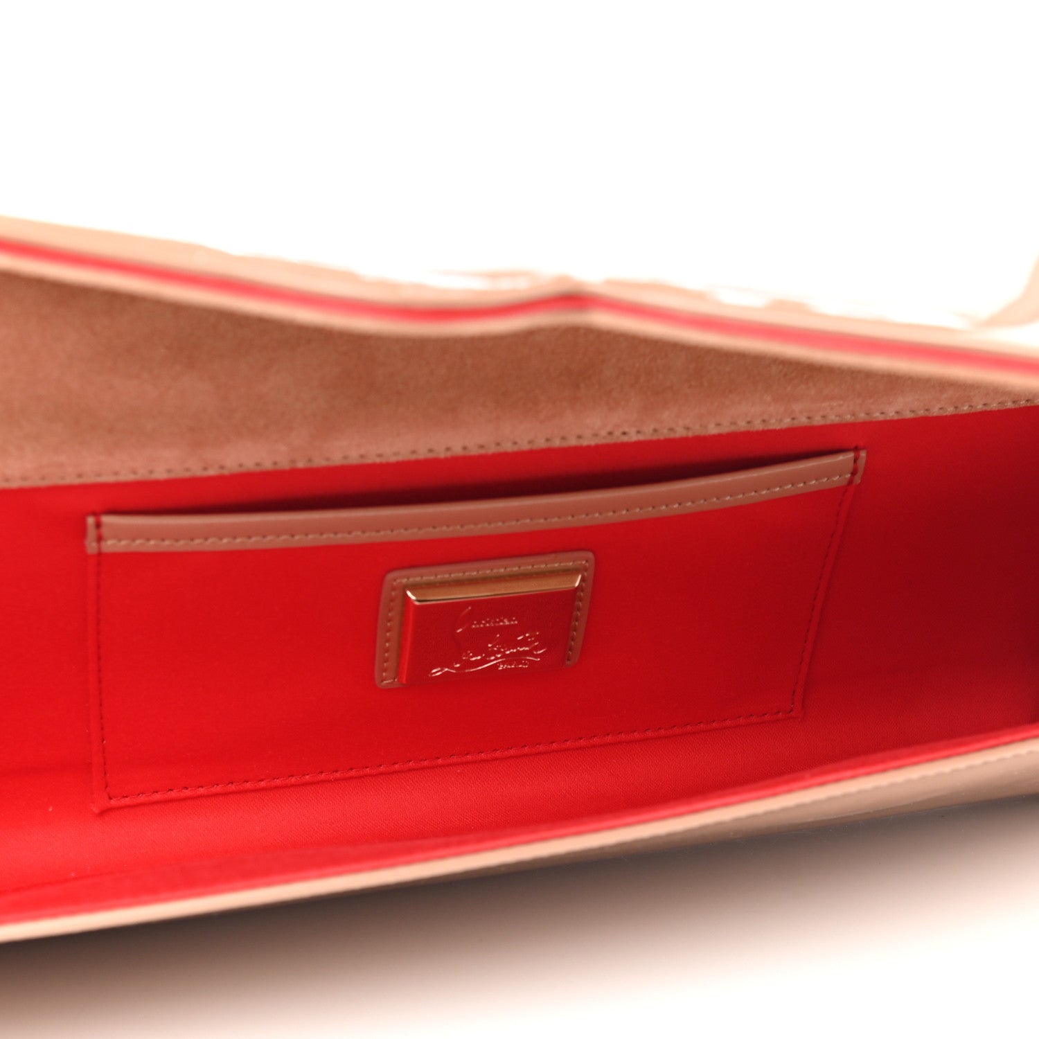 Christian Louboutin Patent So Kate Baguette Clutch Nude 5 of 7