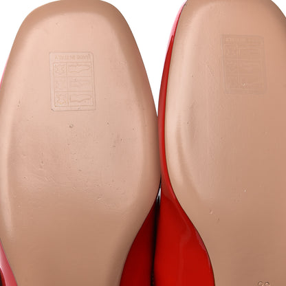 Christian Dior Patent Baby-D Ballet Pumps 38 Deep Red 10 of 12