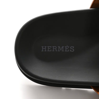 Hermes Calfskin Womens Chypre Sandals 39 Natural 7 of 10