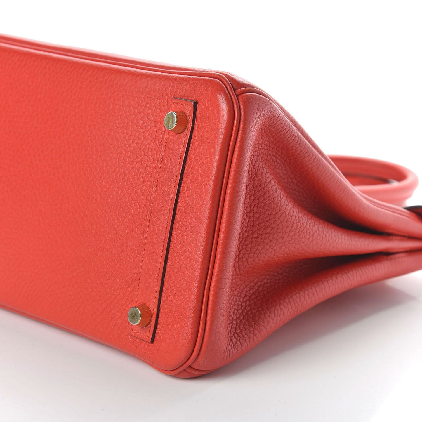 Taurillon Clemence Birkin 30 Rouge Tomate