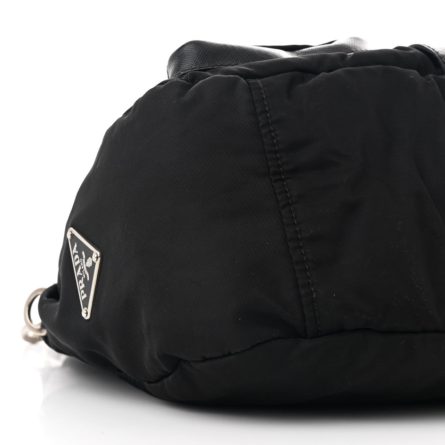 Nylon Saffiano Vela Messenger Bag Black