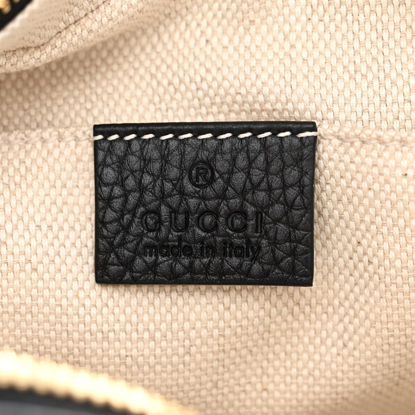 Pebbled Calfskin Small Soho Disco Bag Black