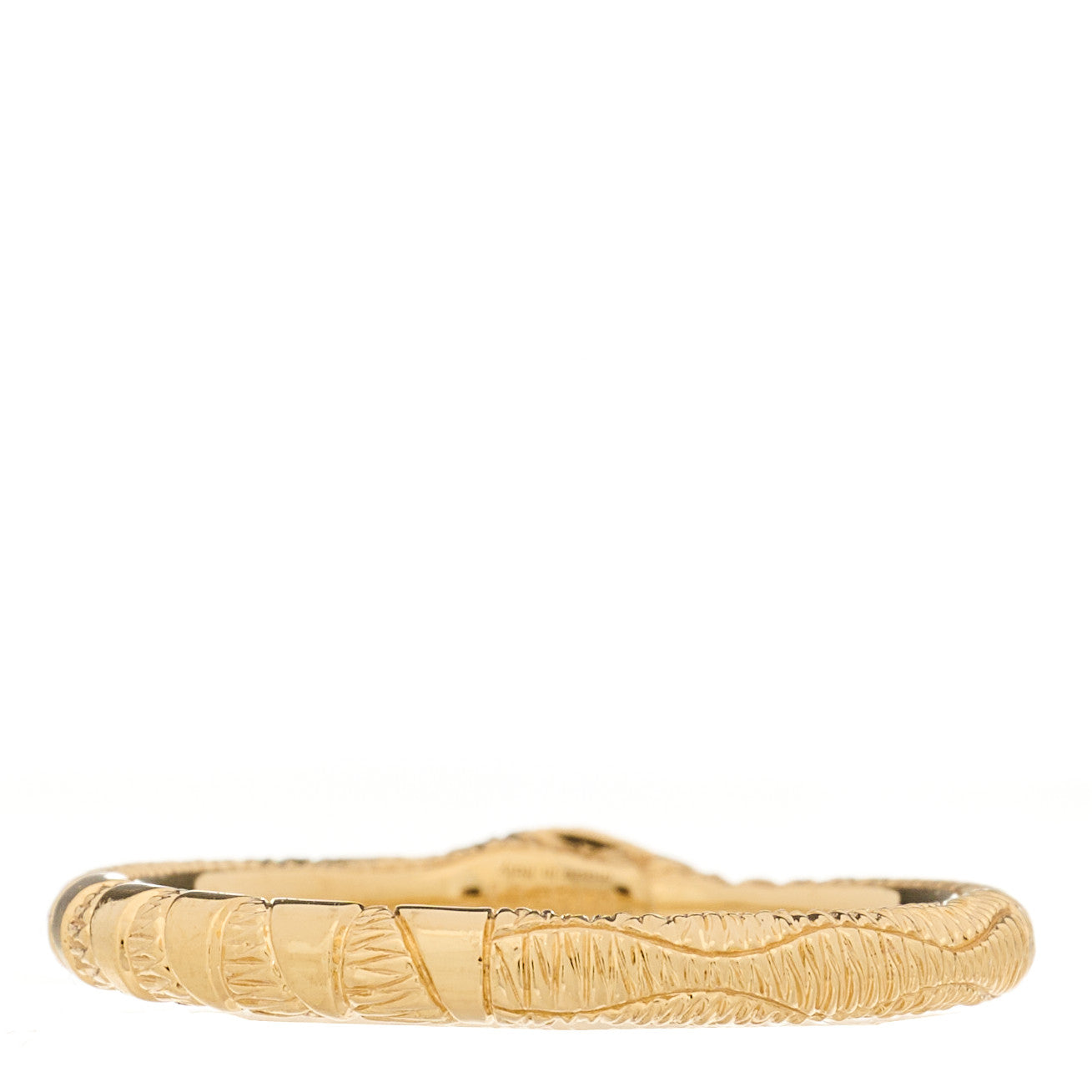 Gucci 18K Yellow Gold Diamond Ouroboros Snake Ring 54 7 3 of 6