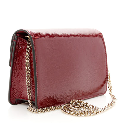 Gucci Crinkled Patent Mini Dionysus Shoulder Bag Rosso Ancora Red 3 of 10