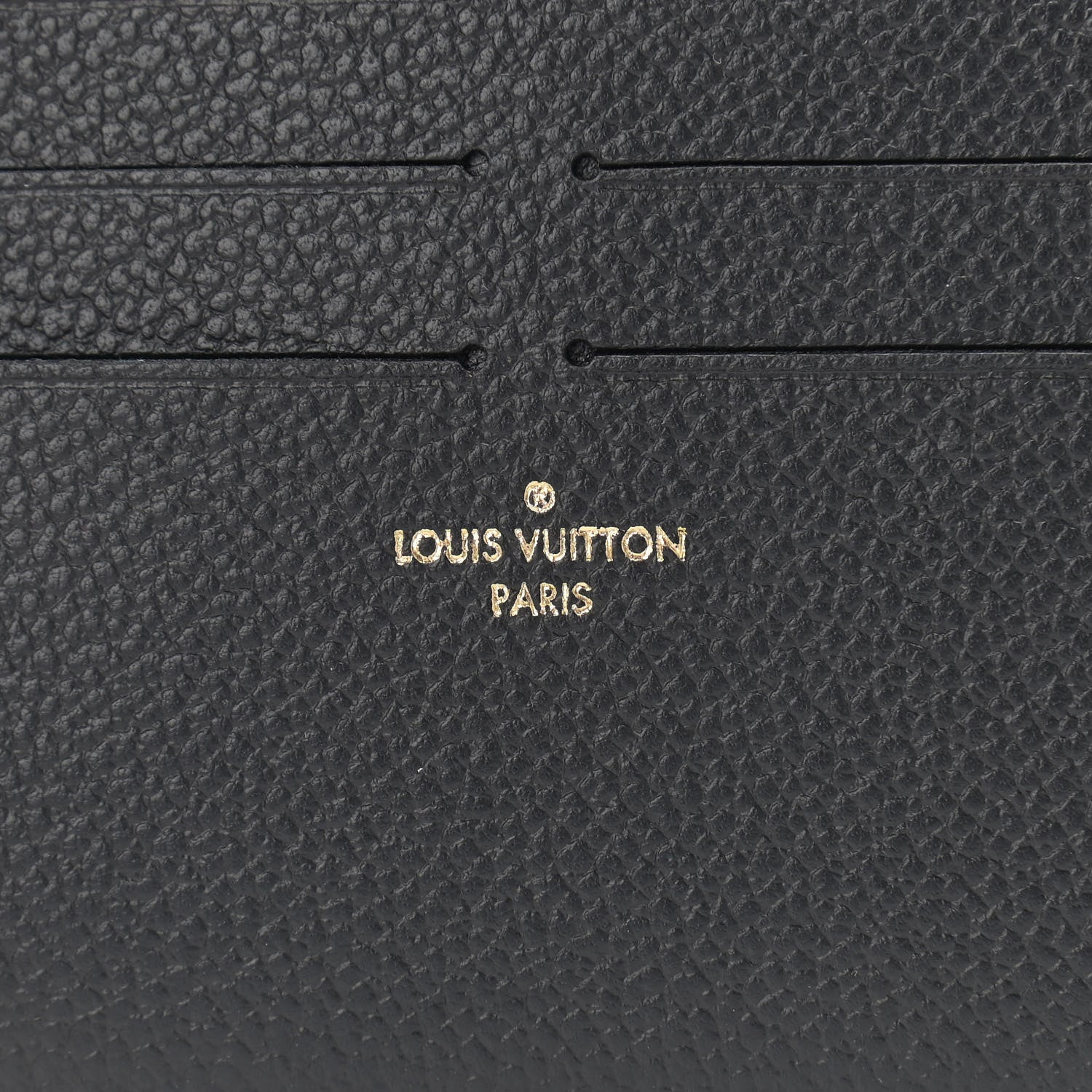 Louis Vuitton Calfskin Felicie Chain Wallet Card Holder Insert Black 6 of 6