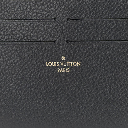 Louis Vuitton Calfskin Felicie Chain Wallet Card Holder Insert Black 6 of 6
