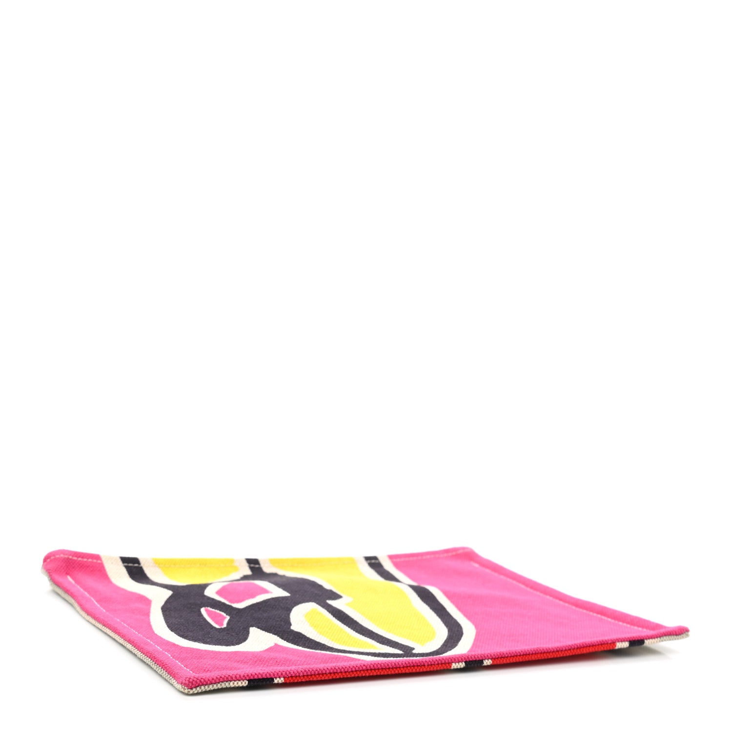 Hermes Toile Flat Waikiki Pouch Pink 4 of 6