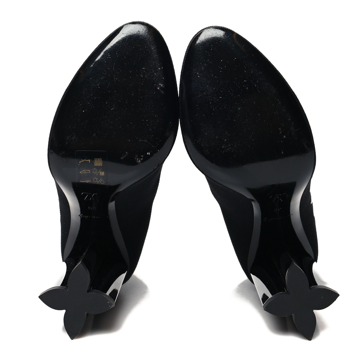 Louis Vuitton Stretch Fabric Silhouette Ankle Boots 39 Black 5 of 7