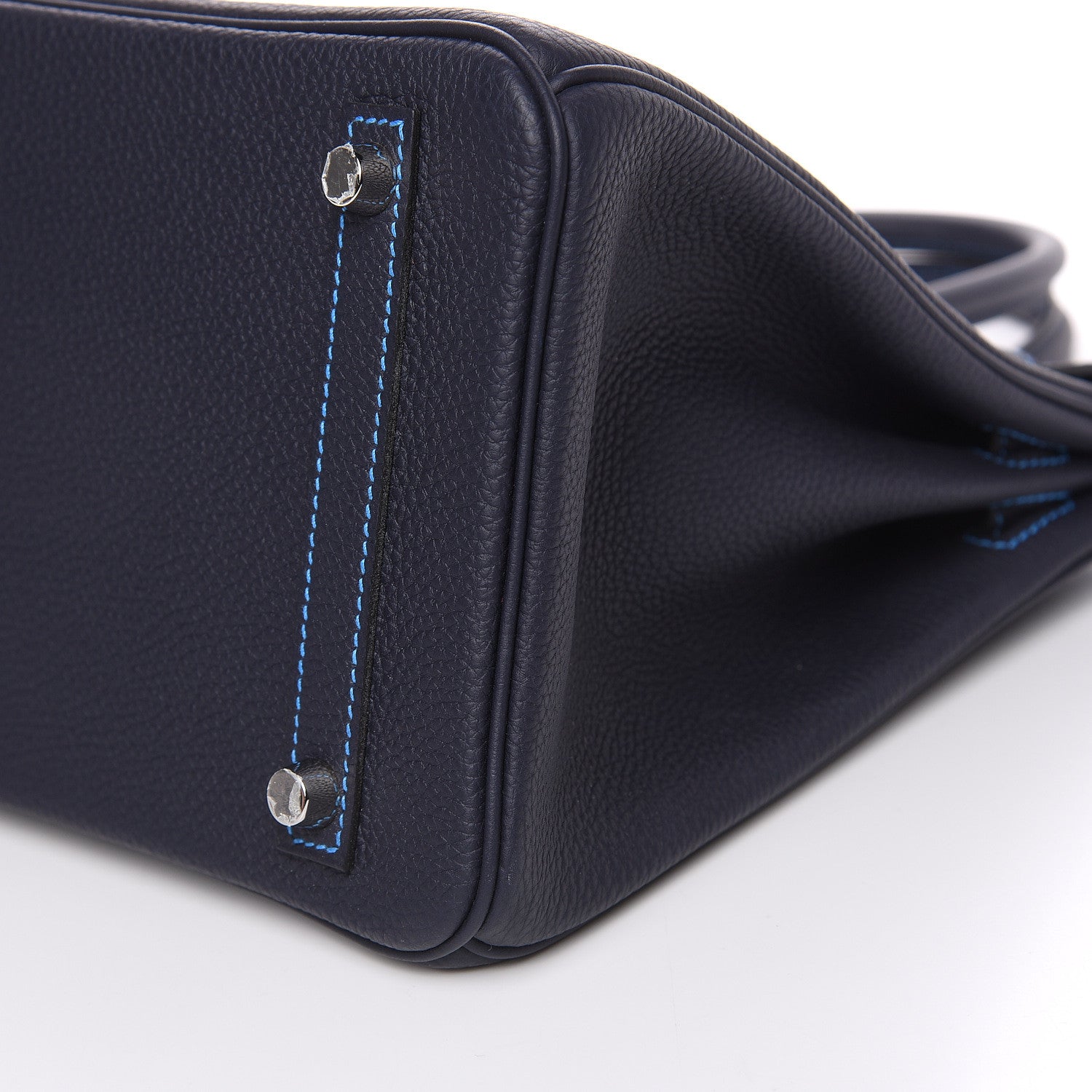 Hermes Togo Horseshoe Birkin 30 Bleu Nuit Bleu Hydra 22 of 30