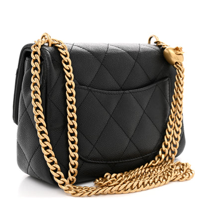 Chanel Caviar Quilted Mini Sweetheart Flap Black 3 of 10