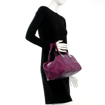 Chanel Caviar Square Stitched Large Tote Purple 2 of 8