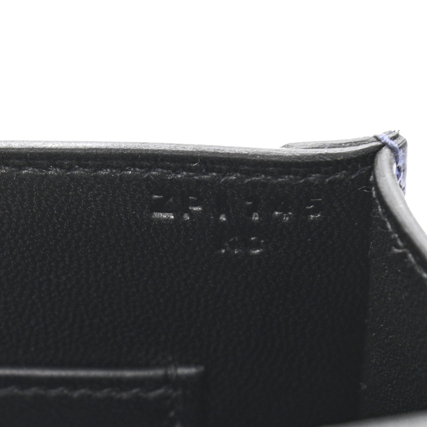 Epsom Shiny Alligator Mini Verrou Chaine Bag Bleu Encre Black