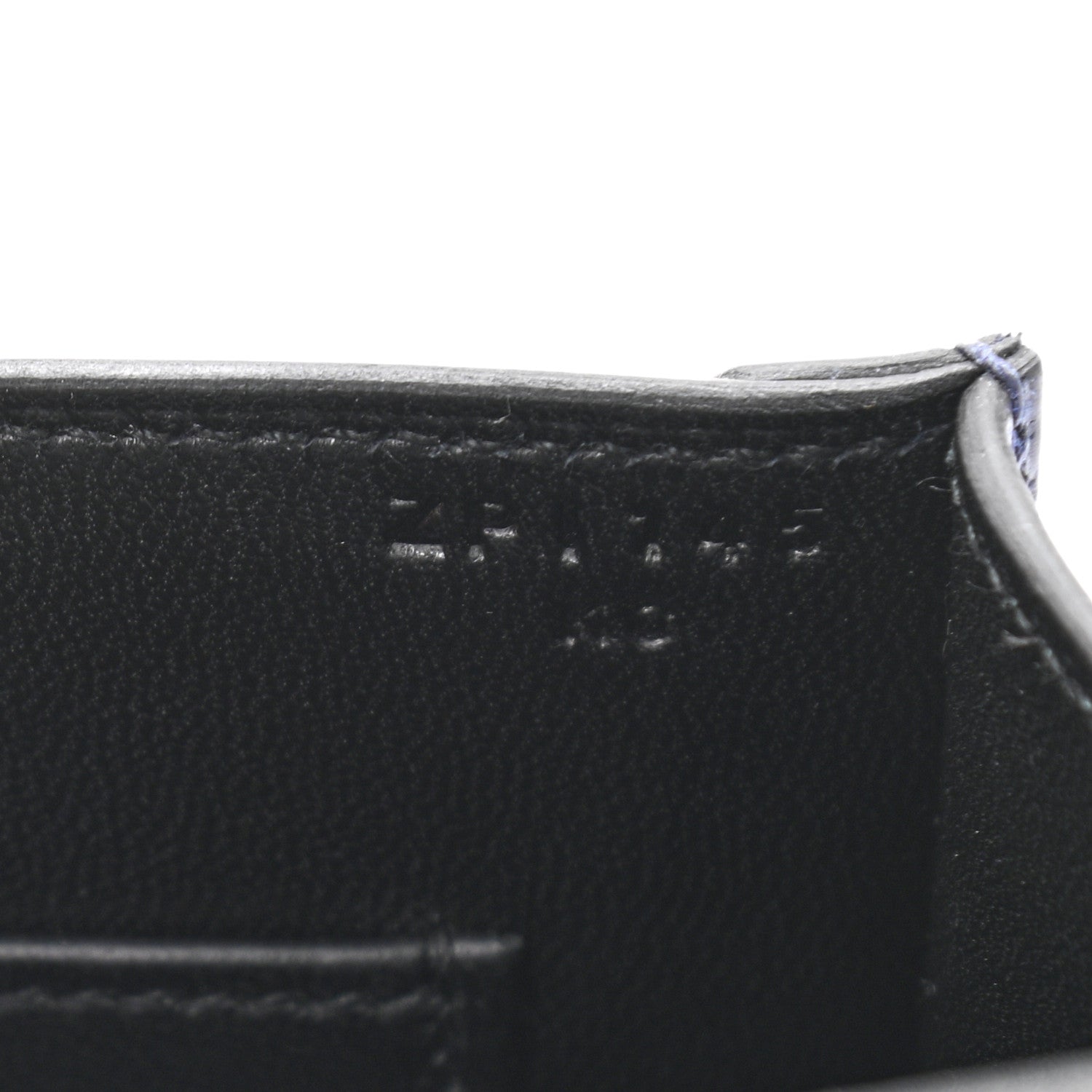 Hermes Epsom Shiny Alligator Mini Verrou Chaine Bag Bleu Encre Black 7 of 11