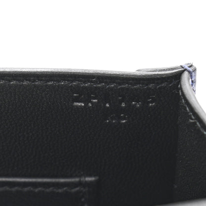Hermes Epsom Shiny Alligator Mini Verrou Chaine Bag Bleu Encre Black 7 of 11