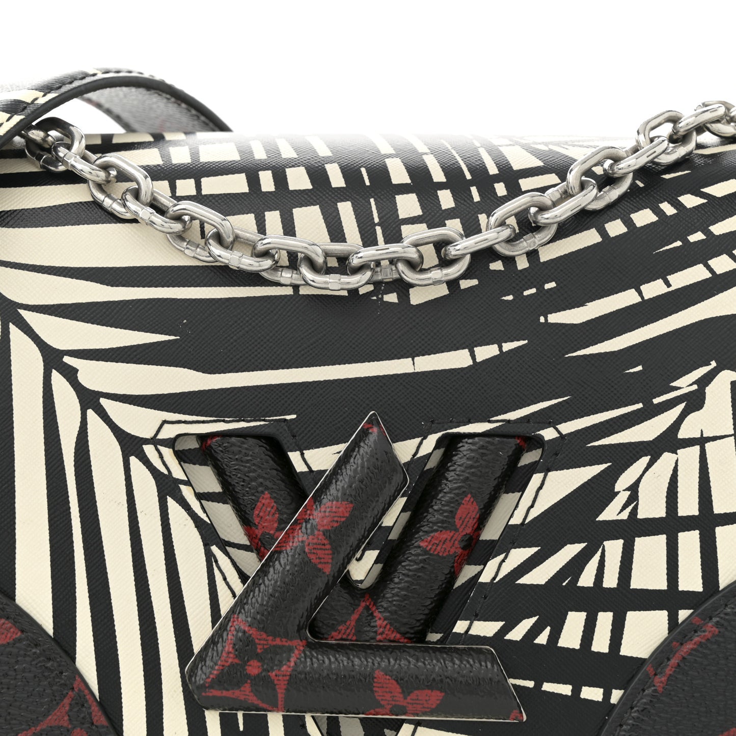 Monogram Infrarouge Palm Twist Shoulder Bag MM Black White