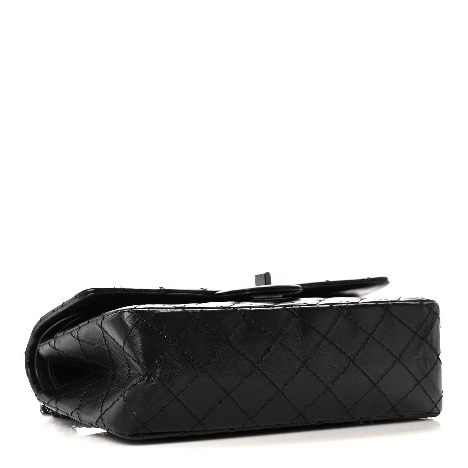 Chanel Aged Calfskin Quilted 2.55 Reissue 225 Flap So Black 4 of 11