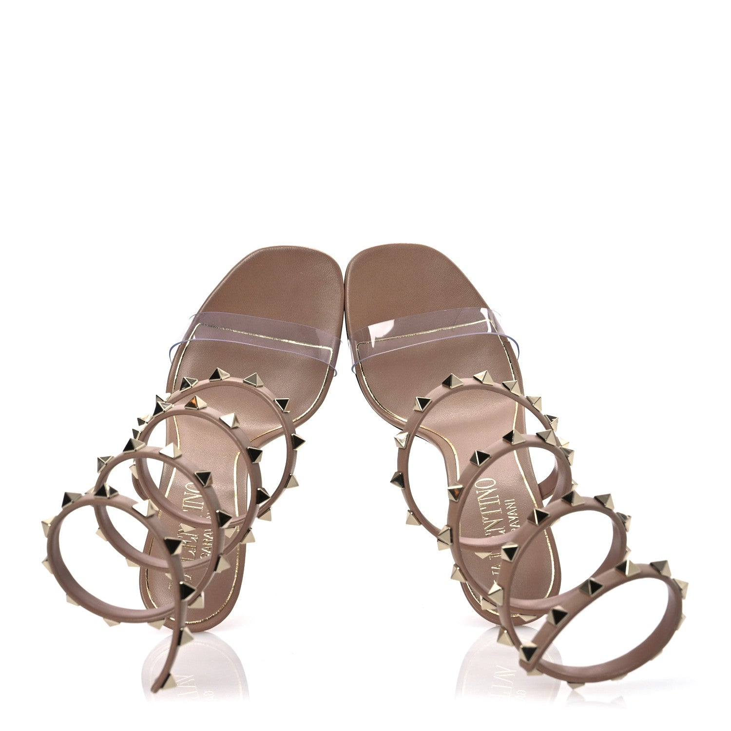 Valentino Garavani Nappa Rockstud Pumps 38 Poudre 6 of 11