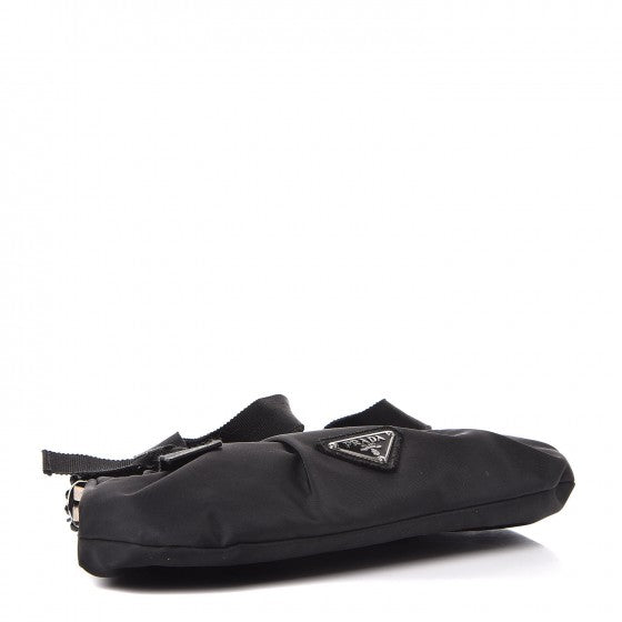 Tessuto Nylon Bead Evening Bag Black