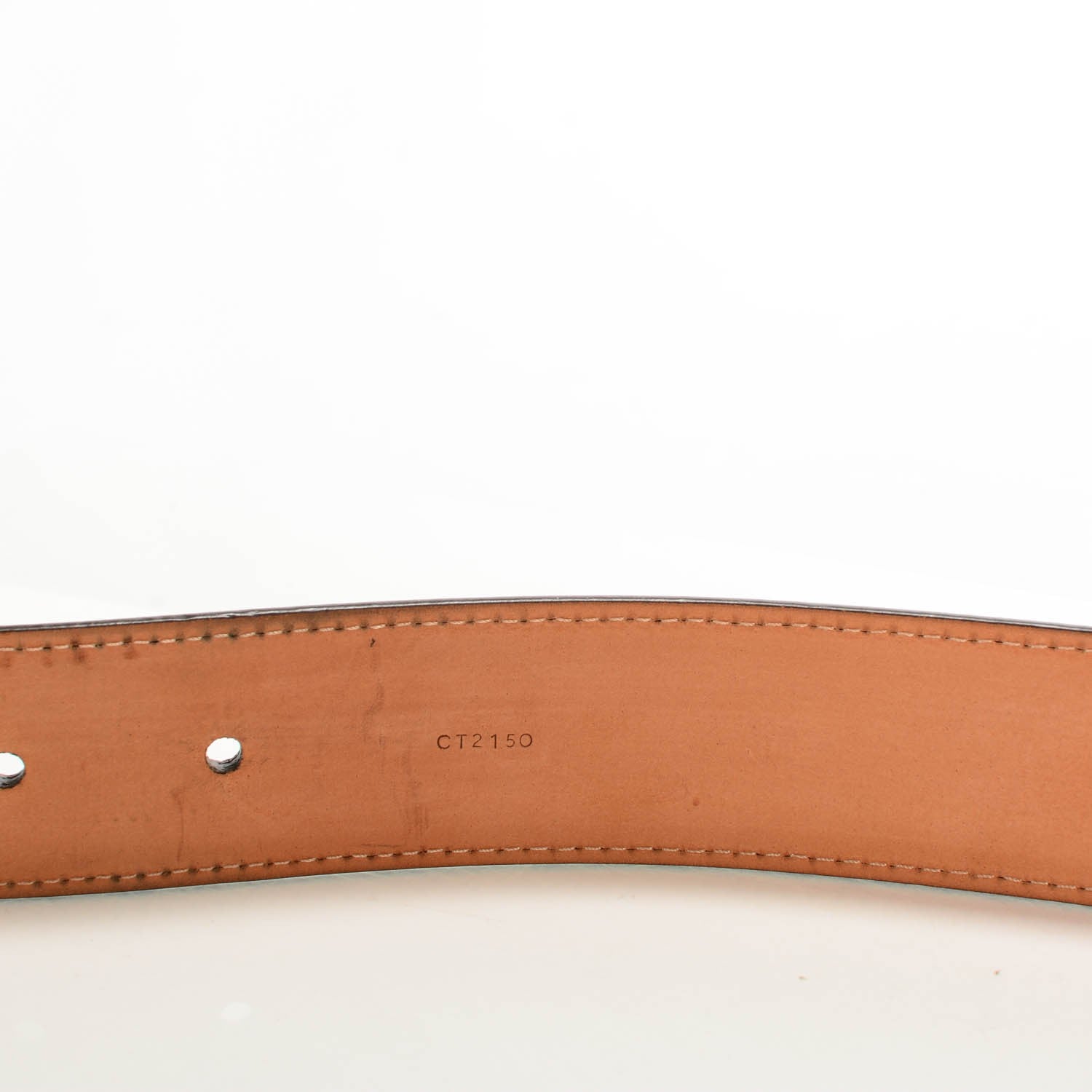 Louis Vuitton Damier Ebene Riveted 35mm Belt 90 36 5 of 7
