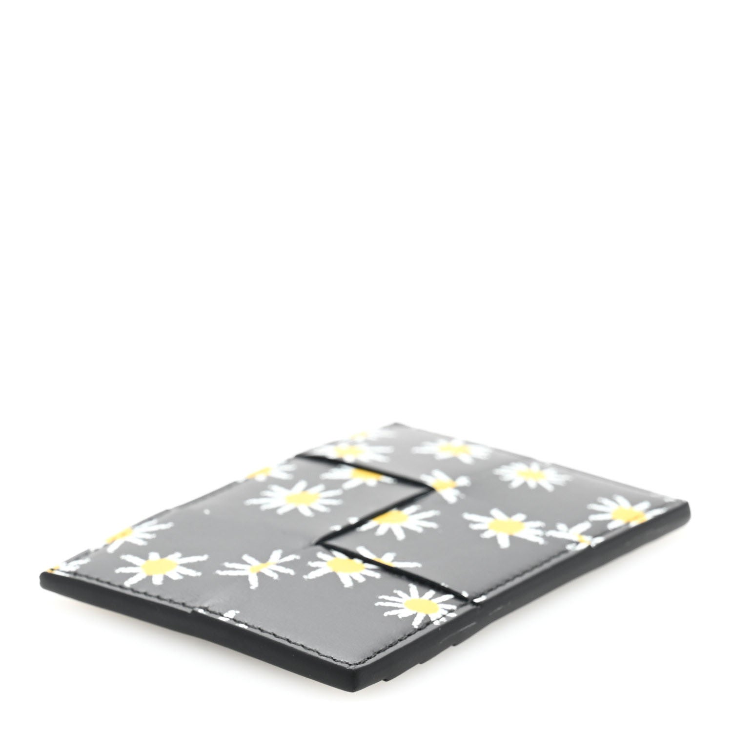 Bottega Veneta Nappa Maxi Intrecciato Daisy Print Card Holder Black 4 of 7