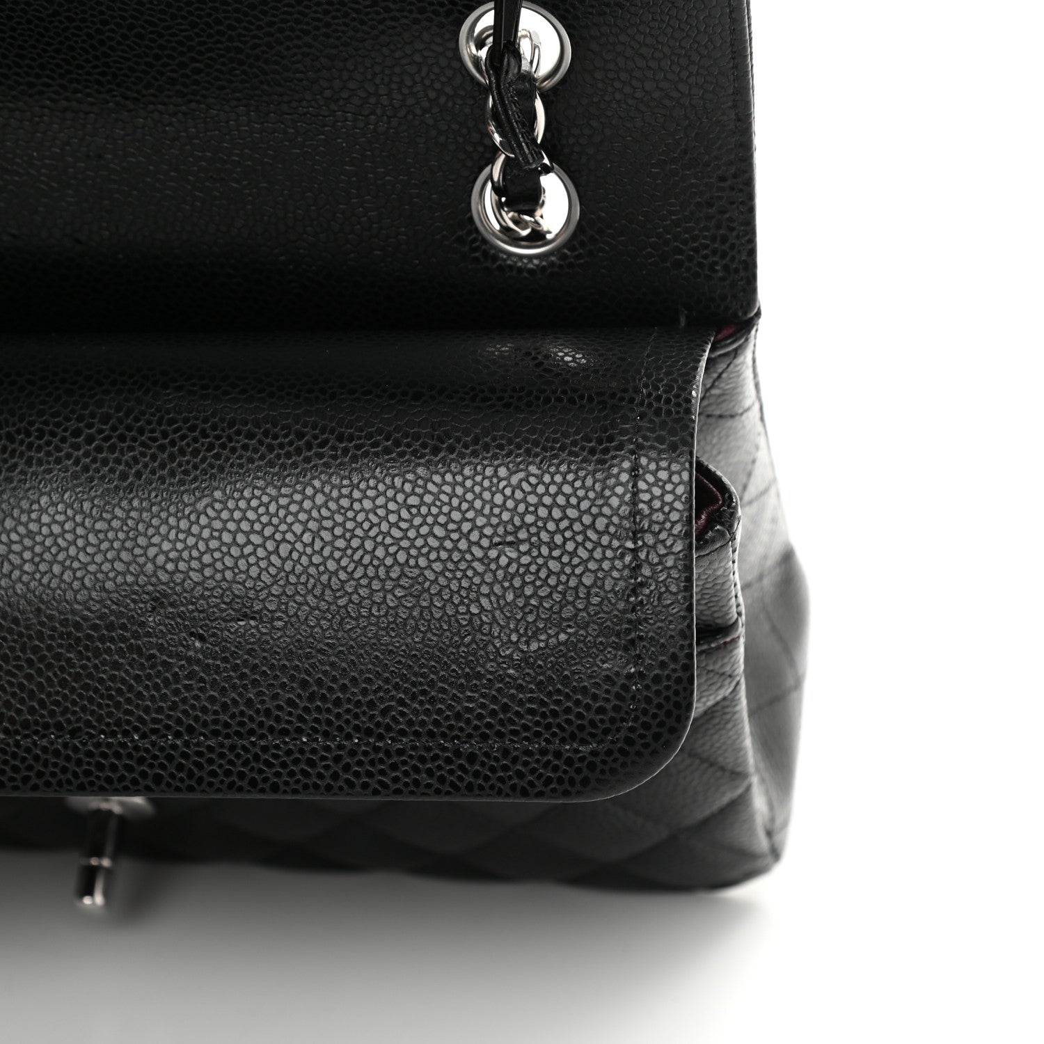 Chanel Caviar Quilted Medium Double Flap Black 11 of 15