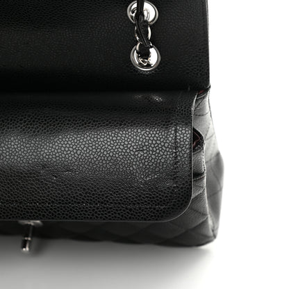 Chanel Caviar Quilted Medium Double Flap Black 11 of 15